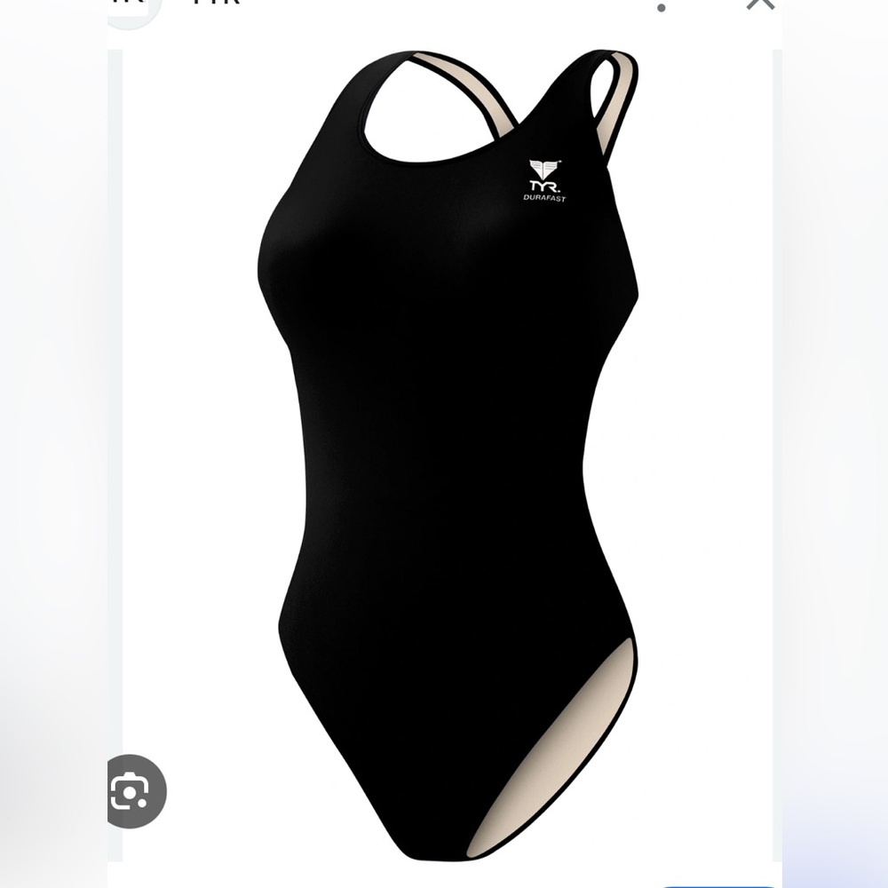 TYR Durafast Elite Womens Swimsuit Solid Fem Black Maxift-A MDUR7A One Piece 30